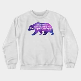 Spirit Bear Silhouette Positive Quotes Affirmation Reminder Crewneck Sweatshirt